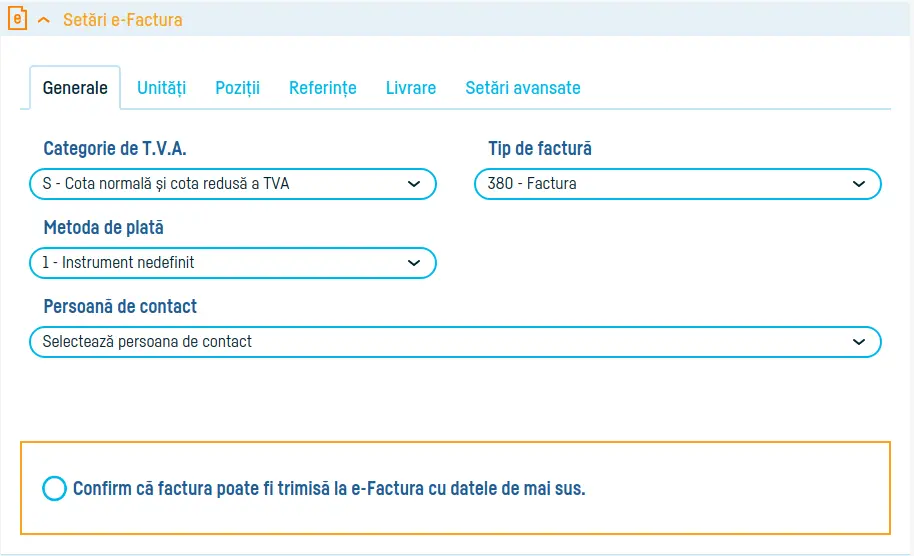 Cum adaug o factură? - pasul 9
