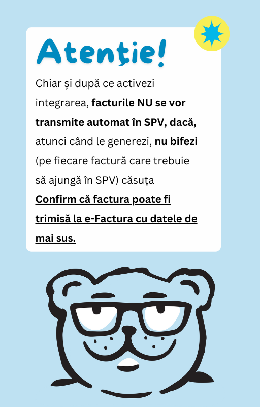 Cum configurezi setările e-Factura - pasul 4