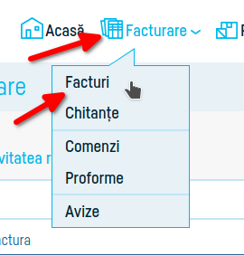 Cum emit o factură de stornare - pasul 1