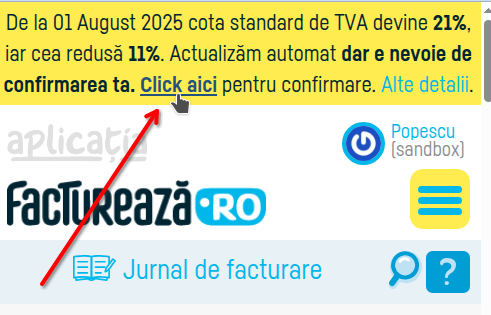 Cum actualizezi automat cotele de TVA - pasul 1