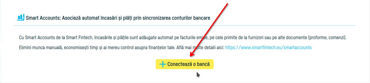 Cum conectezi o bancă pentru asocierea tranzacțiilor - pasul 2