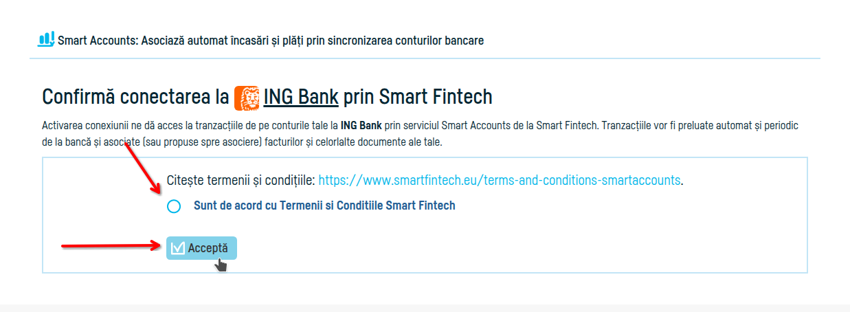 Cum conectezi o bancă pentru asocierea tranzacțiilor - pasul 4