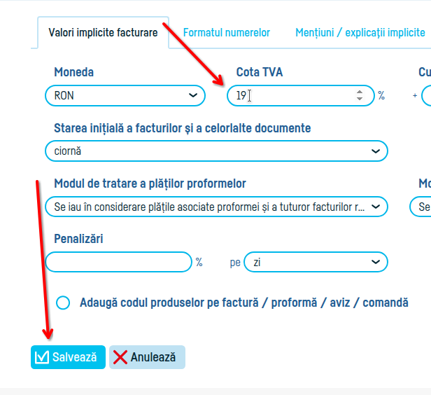 Cum emit facturi cu TVA? - pasul 4
