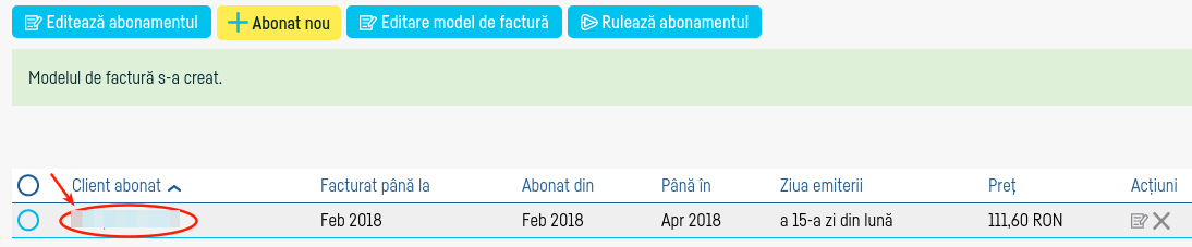 Cum adaug un abonat? - pasul 4