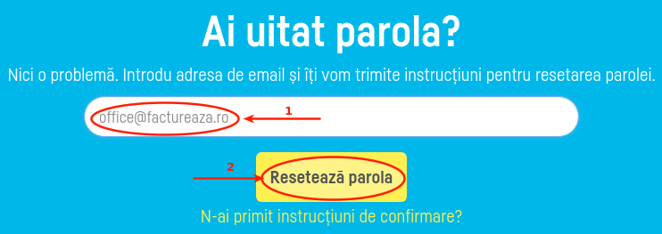 Ajutor, mi-am uitat datele de acces (parola)! - pasul 3