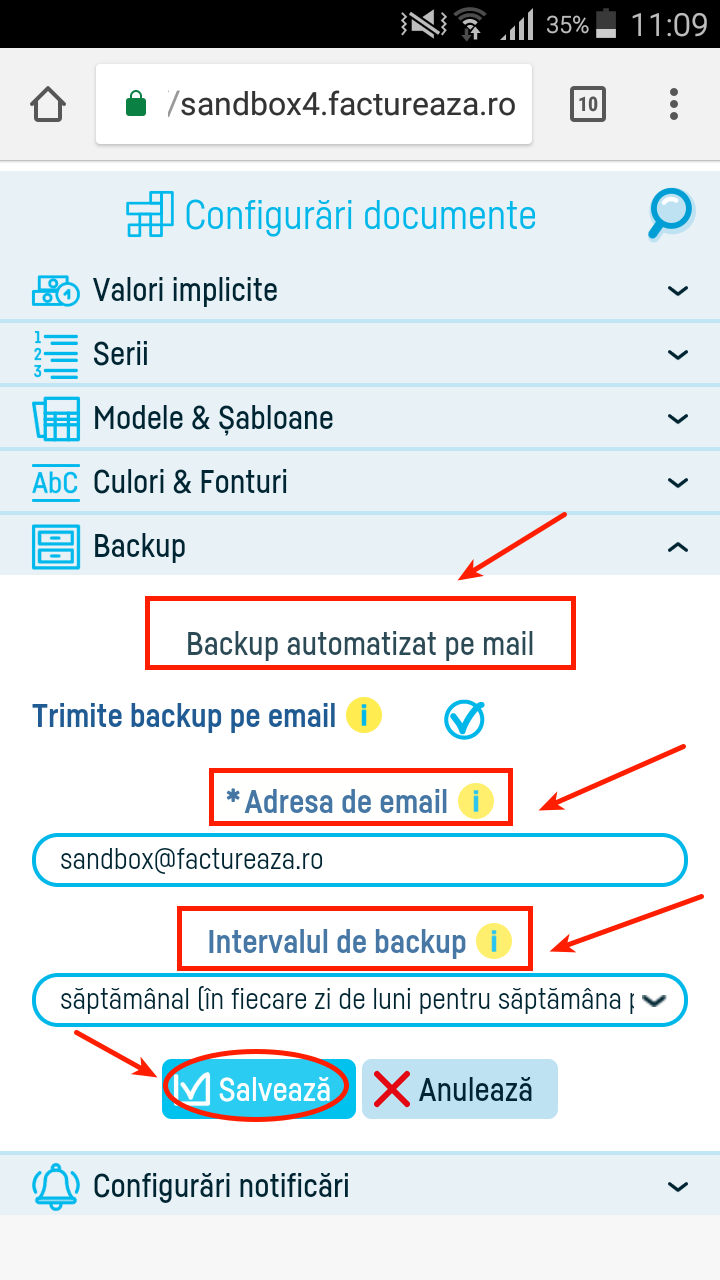 Există copii de siguranță ale datelor? - pasul 3