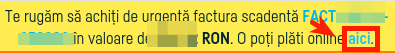 Ce se întâmplă dacă întârzii plata? - pasul 1