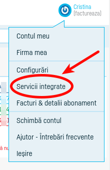 Activare colectare automată debite prin STRAETUS? - pasul 1