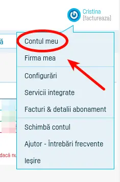 Autentificare în doi pași - pasul 1