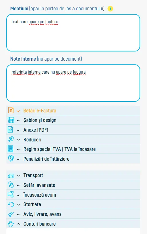 Cum adaug o factură? - pasul 9