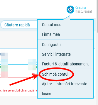 Cum fac legătura între conturile mai multor firme? - pasul 1