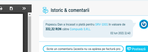 Tratarea plăților pentru proforme - pasul 7