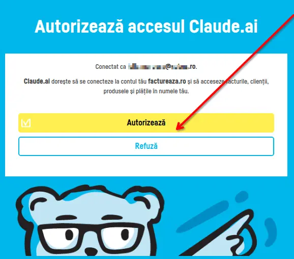 Cum conectezi Claude.ai la factureaza.ro - pasul 11