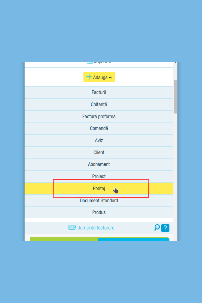 Cum generezi automat pontaje cu un import din Excel - pasul 1