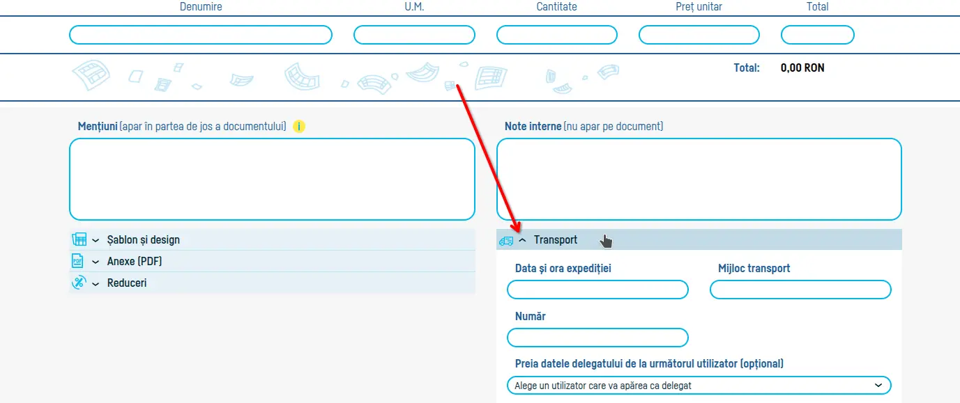 Cum adaug un aviz de însoțire a mărfii? - pasul 9