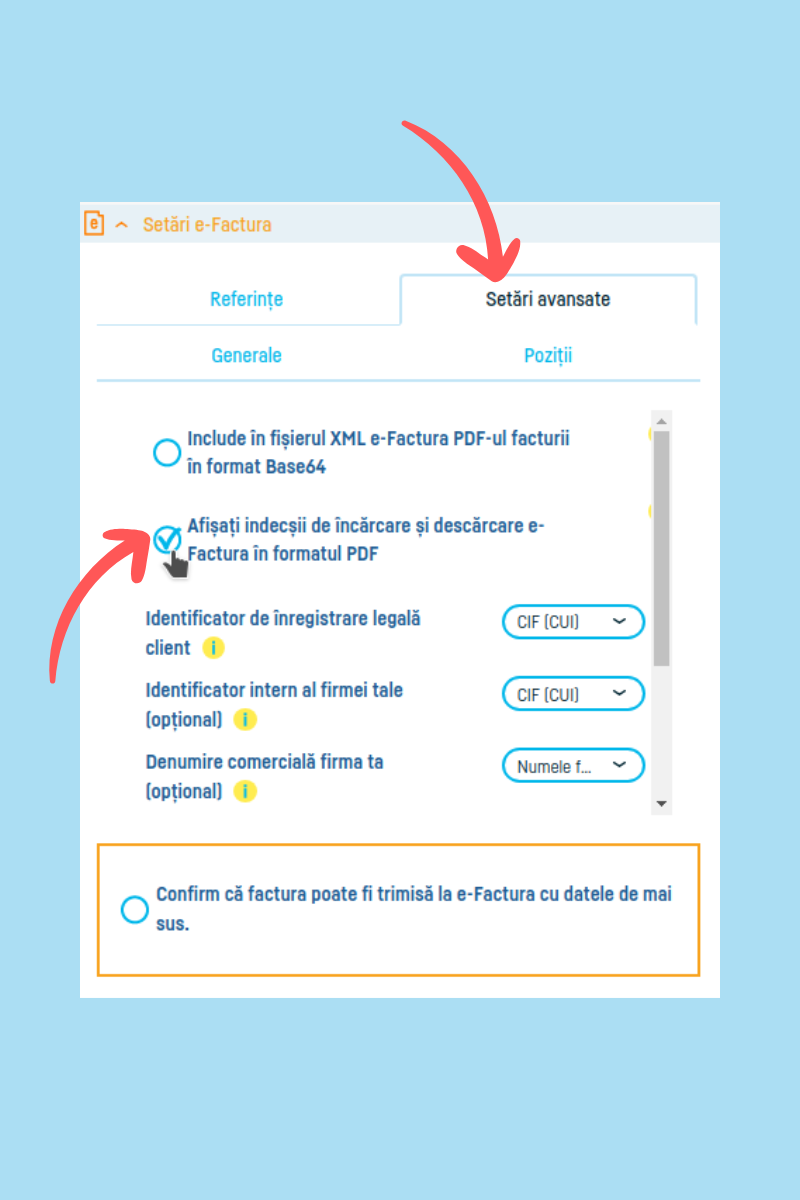 Cum verifici statusul trimiterii e-factura - pasul 5