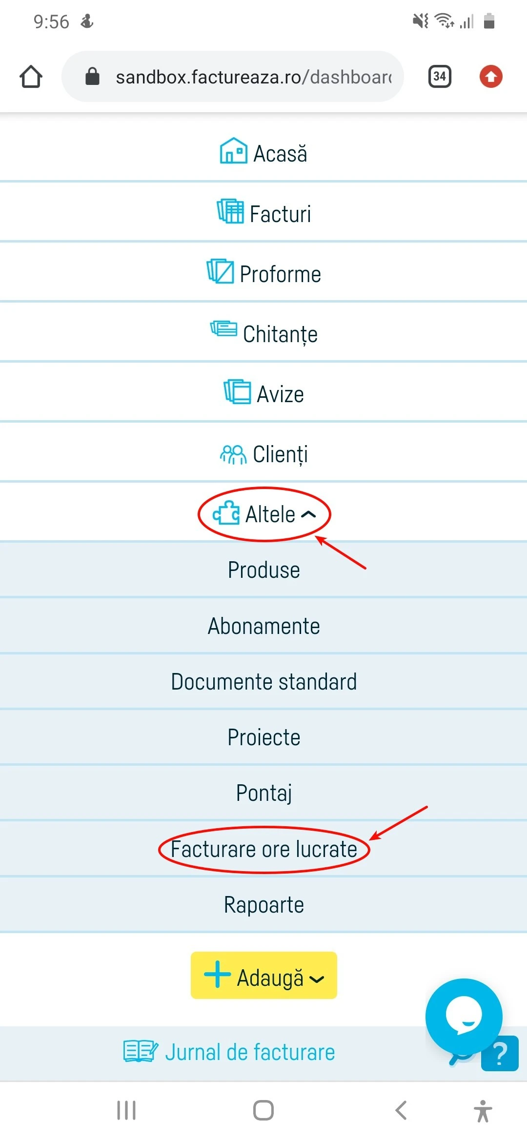 Cum emit o factură pe baza pontajului? - pasul 1