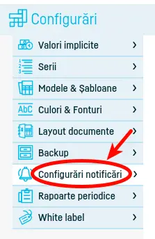 Cum se trimit facturile scadente prin e-mail? - pasul 2