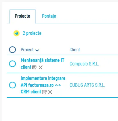 Cum te ajuta pagina de proiecte - pasul 2